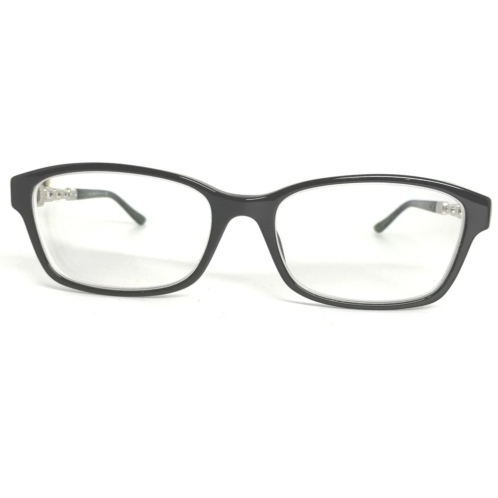 Bvlgari 4061-B 501 Black Silver Crystal Eyeglasses Frames 52-16-140‎ Italy 22116